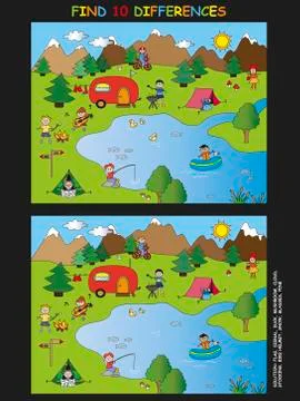 Game for children Stock Illustration