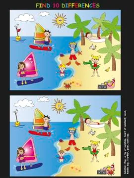 Game for children Stock Illustration