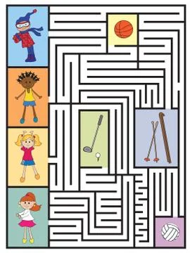 Game for children Stock Illustration