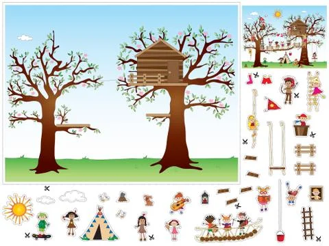 Game for children Stock Illustration