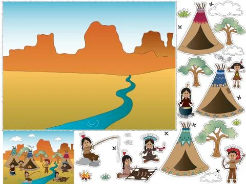 Game for children Stock Illustration