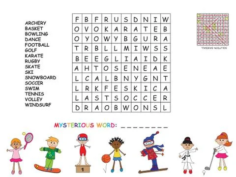 Game for children Stock Illustration