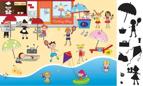 Game for children Stock Illustration