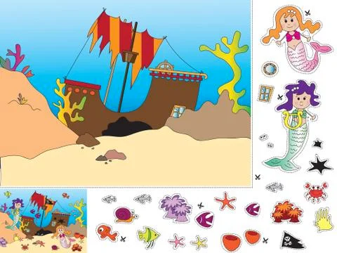 Game for children Stock Illustration