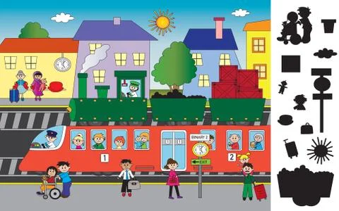 Game for children Stock Illustration