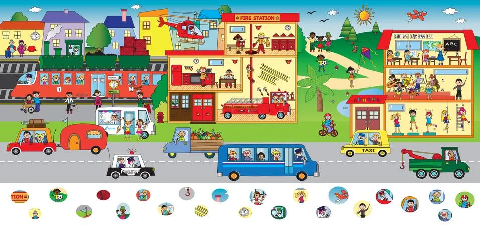 Game for children Stock Illustration