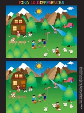 Game for children Stock Illustration