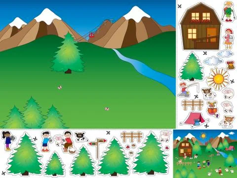 Game for children Stock Illustration