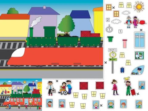 Game for children Stock Illustration