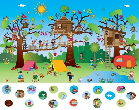 Game for children Stock Illustration