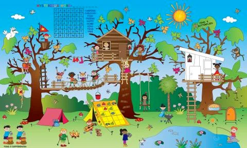 Game for children Stock Illustration