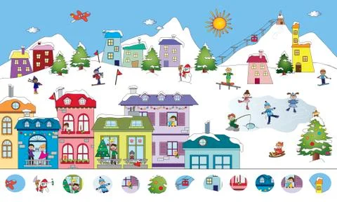 Game for children Stock Illustration