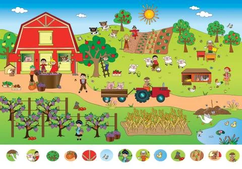 Game for children Stock Illustration