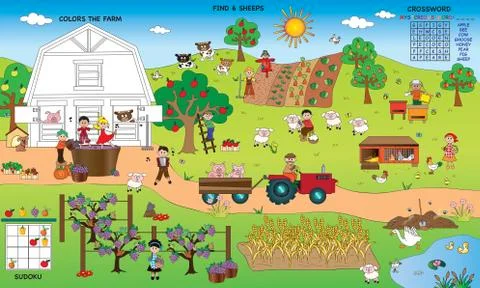 Game for children Stock Illustration