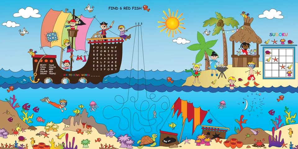 Game for children Stock Illustration