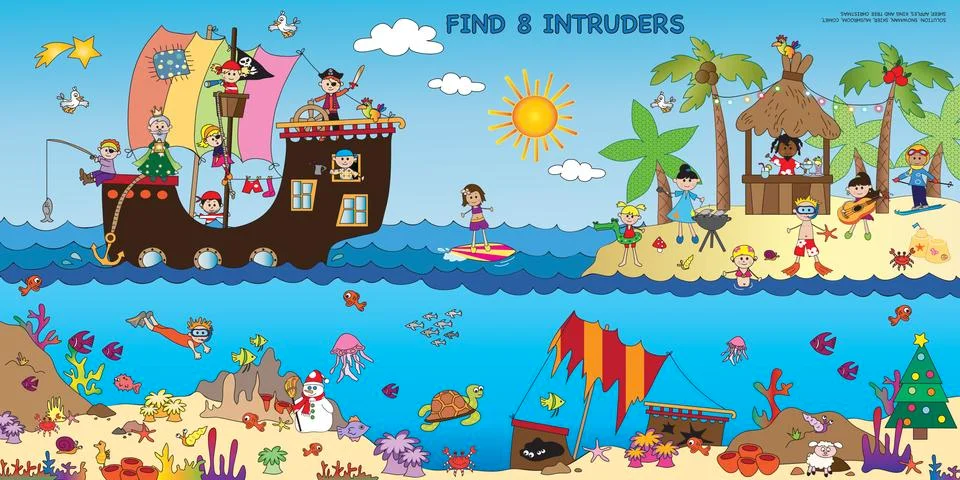 Game for children Stock Illustration