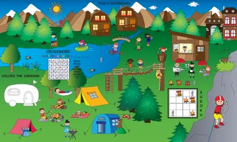 Game for children Stock Illustration