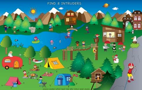 Game for children Stock Illustration