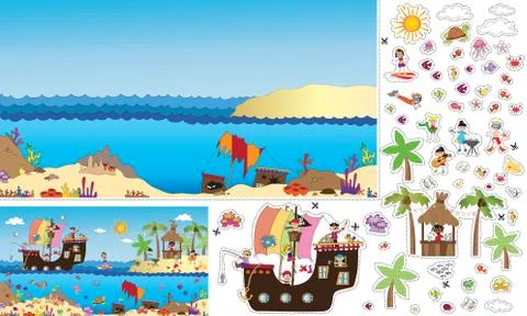Game for children Stock Illustration