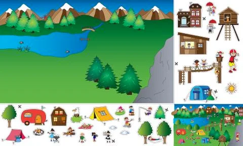 Game for children Stock Illustration