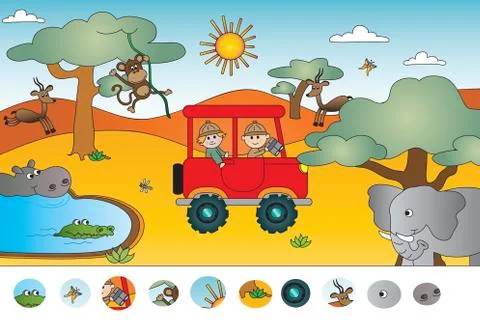 Game for children Stock Illustration
