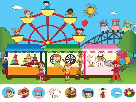 Game for children Stock Illustration