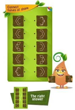 Game for children shape Stock Illustration