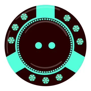 Game chip icon cartoon vector. Vegas chips Illustrazione stock