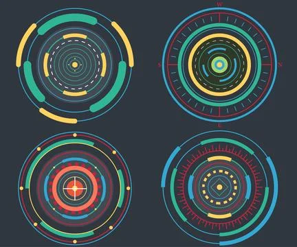 Game circles Stock Illustration