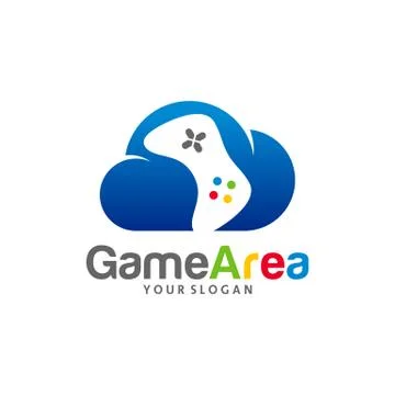 Game Cloud logo vector template, Creative Cloud Gamepad logo design concepts, Stock Illustration