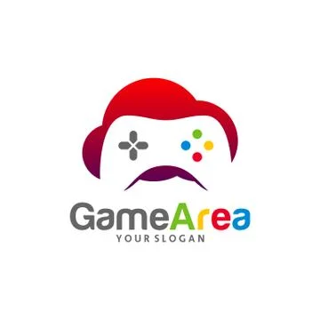 Game Cloud logo vector template, Creative Cloud Gamepad logo design concepts, Stock Illustration