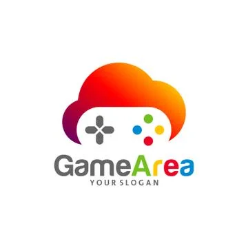 Game Cloud logo vector template, Creative Cloud Gamepad logo design concepts, Stock Illustration