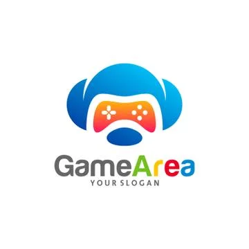 Game Cloud logo vector template, Creative Cloud Gamepad logo design concepts, Illustrazione stock