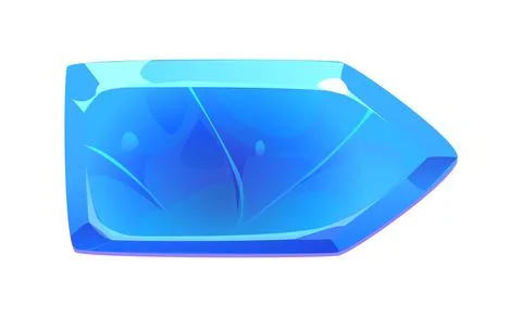 Game cold ice interface arrow button or GUI asset Stock Illustration