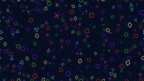 Game colorful seamless pattern with some objects 스톡 일러스트