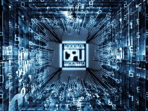 Game of Computer CPU Stock Illustration