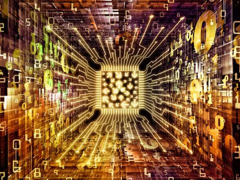 Game of Computer CPU Stock Illustration