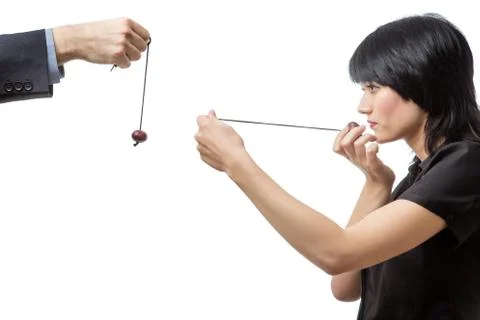 Game of conkers Stock Photos