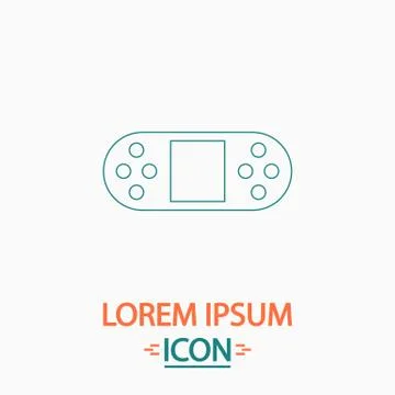 Game Console computer symbol Stock Illustration