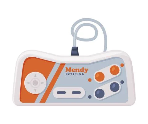 Game Console Controller, Video Game Modern Device Cartoon Vector Illustration Stock Illustration