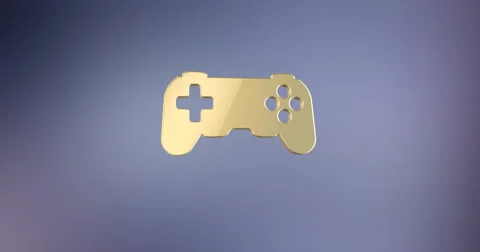 Game Console Gold 3d Icon Stock Footage 67350792