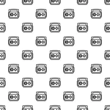 Game console handheld device gaming seamless pattern Illustrazione stock