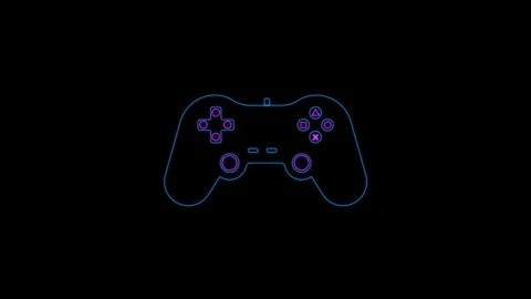 Game console icon sign symbol controller Joystick gamepad, game console or game Stock Footage 278418613