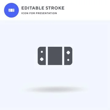 Game Console icon vector, filled flat sign, solid pictogram isolated on white Illustrazione stock