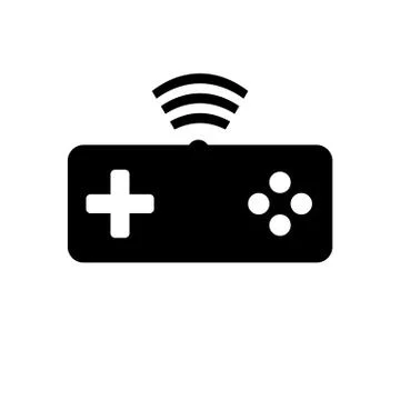 Game console icon on white. 스톡 일러스트