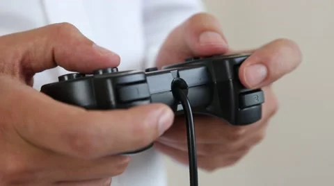 Game console joystick control Stock Footage 67832998