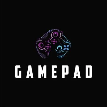 Game console logo concept design game tool pro player silhouette symbol mod.. 스톡 일러스트