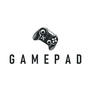 Game console logo concept design game tool pro player silhouette symbol mod.. 스톡 일러스트