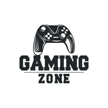 Game console logo concept design game tool pro player silhouette symbol mod.. 스톡 일러스트