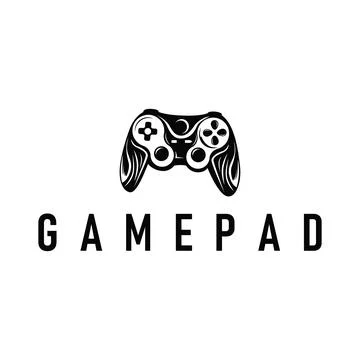 Game console logo concept design game tool pro player silhouette symbol mod.. 스톡 일러스트